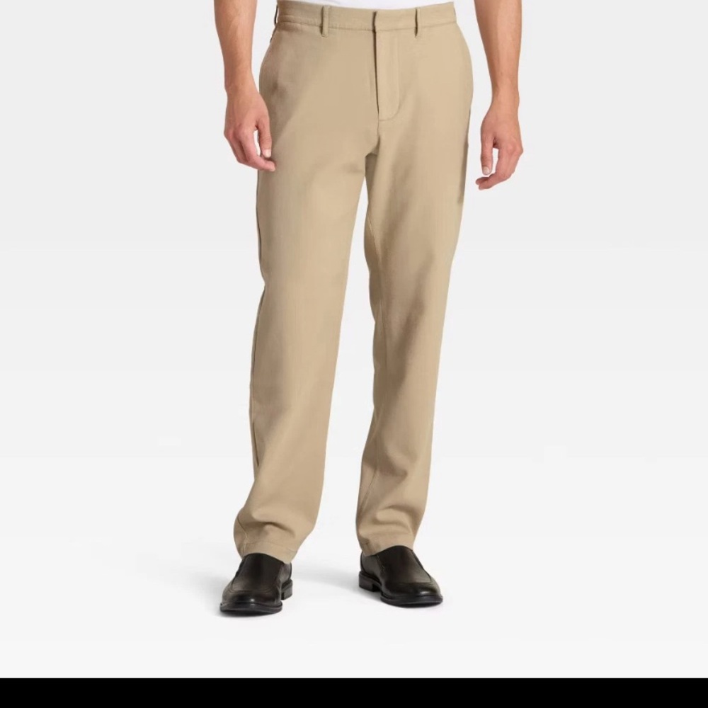 Men's Tan Pants Relaxed Chino Goodfellow & Co Size 34X32